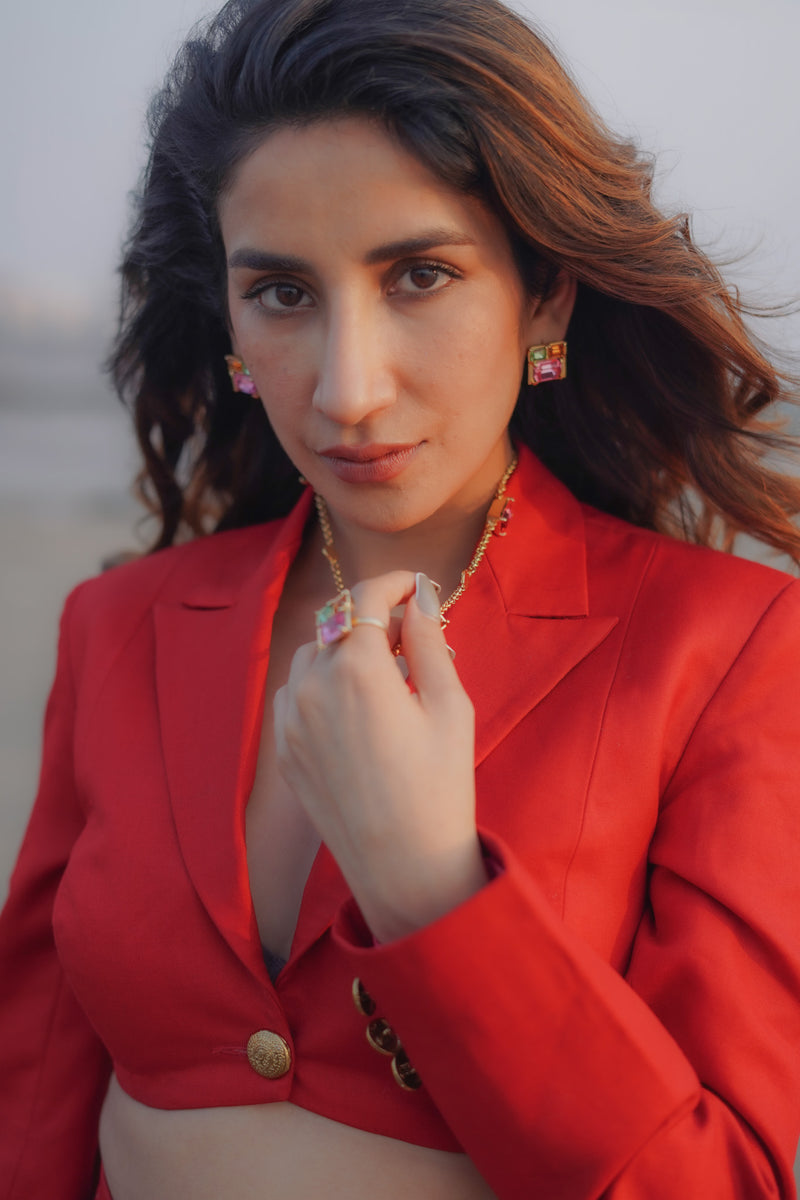 Parul Gulati in ELYSIAN Crystal Signature Earring