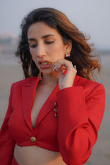 Parul Gulati in Elysian Crystal Necklace - Multicolour (L)